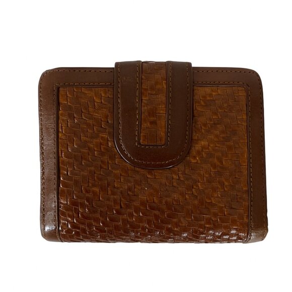 Vintage Women's Brown Goat Leather Wallet Small - Picture 1 of 9